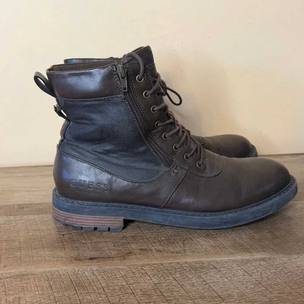 Guess radford ankle boots men’s Brown size 10.5 shoes